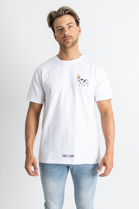 Holy cow! white t-shirt from TOP CULTURE