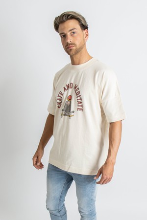 'Skate and meditate' undyed t-shirt from TOP CULTURE