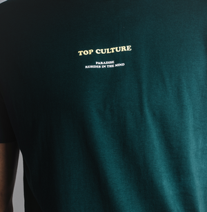 'Paradise' green t-shirt -normal fit from TOP CULTURE