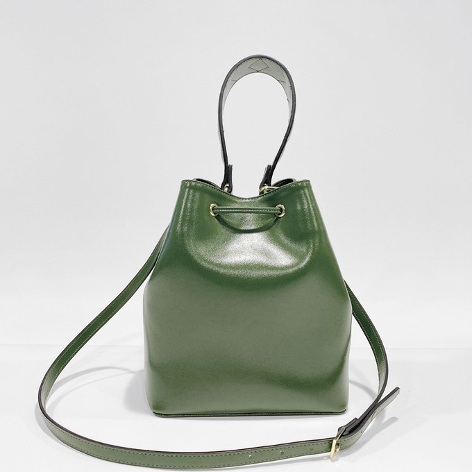 BUCKETBAG - Cactus Leer - Groen from Trashious