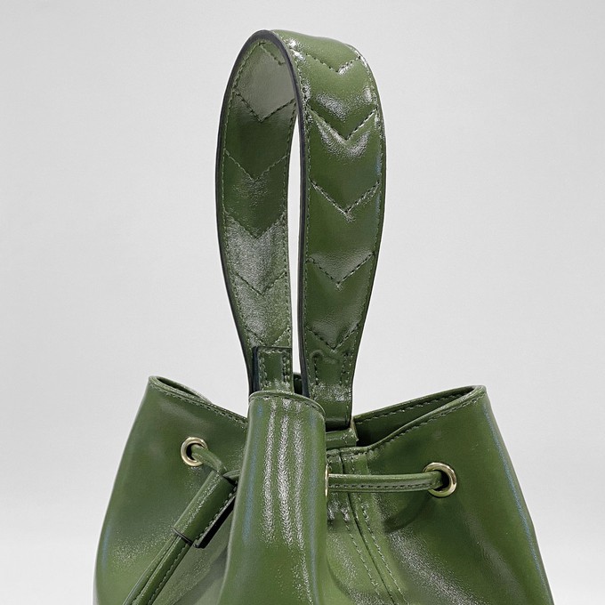 BUCKETBAG - Cactus Leer - Groen from Trashious