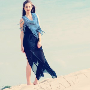 EKKA SHAWL - JEANS from Treasures-Design