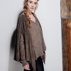 KATE SUEDE CAPE - DEEP KHAKI from Treasures-Design