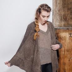 KATE SUEDE CAPE - DEEP KHAKI via Treasures-Design