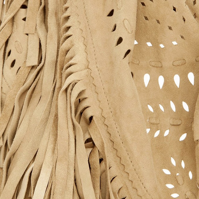 LEA - LARGE FRINGE WRAP - WARM HONEY YELLOW from Treasures-Design