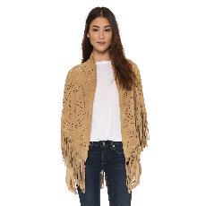 LEA - LARGE FRINGE WRAP - WARM HONEY YELLOW via Treasures-Design