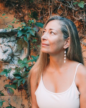 gardenia earrings from TRUVAI jewellery