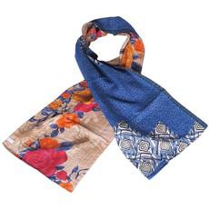 Kantha sjaal van katoenen sari’s | ranina van Tulsi Crafts