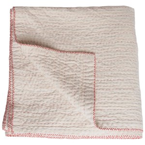 Naturel kantha deken van katoen groot from Tulsi Crafts
