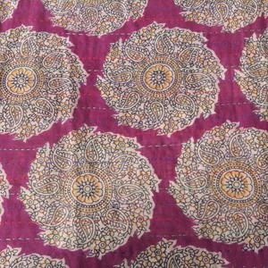 Kantha sjaal van katoenen sari’s | dori from Tulsi Crafts