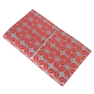 Notitieboekje jute papier met zilveren zeefdruk | rood from Tulsi Crafts