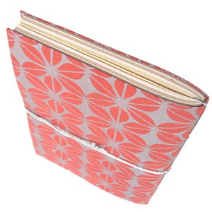 Notitieboekje jute papier met zilveren zeefdruk | rood from Tulsi Crafts