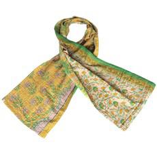Kantha sjaal van katoenen sari’s | halade van Tulsi Crafts