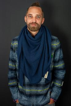 Twelve Million Omslagdoek Texas  - Donkerblauw van Twelve Million