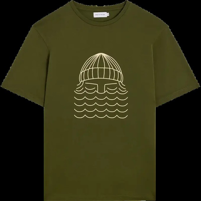 Bask in the Sun Olive To The Sea T-shirt from UP TO DO GOOD