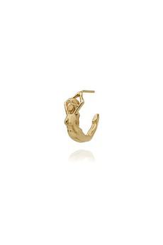 TITS Body Hoop Oorbel Goud via UP TO DO GOOD