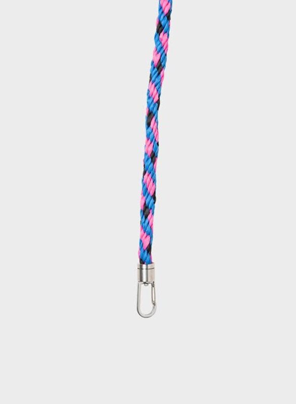 Susan Bijl The New Kumihimo Strap BlueBack & Fluo Pink Short from UP TO DO GOOD