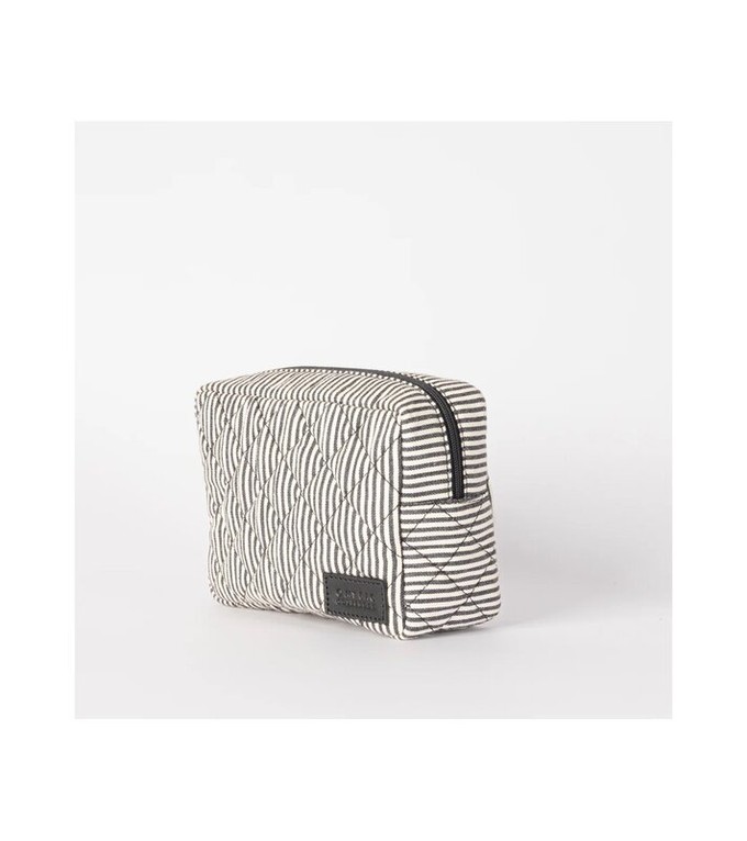 O My Bag Bella Pouch Cotton Black Classic Leather from UP TO DO GOOD