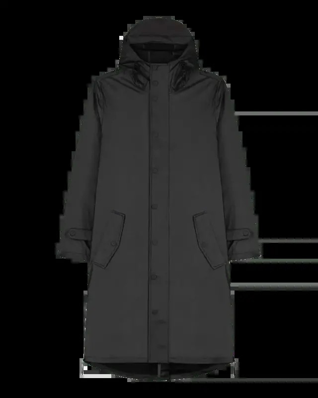 Maium Original Regenjas Black Reflective from UP TO DO GOOD