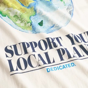 Dedicated T-Shirt Stockholm Support Water Globe Off-White from UP TO DO GOOD
