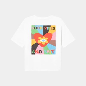 Dedicated T-Shirt Vadstena Good Vibes White from UP TO DO GOOD