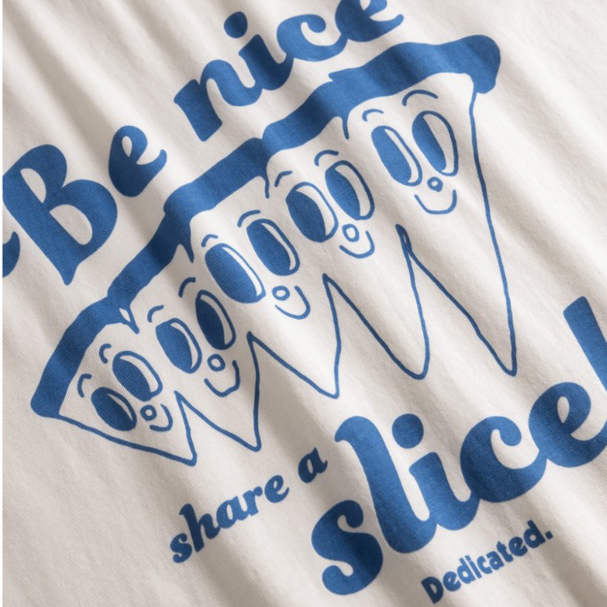 Dedicated T-shirt Stockholm Share a Slice Off White from UP TO DO GOOD