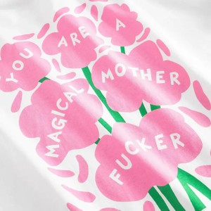 Dedicated T-Shirt Vadstena Magical Flowers White from UP TO DO GOOD