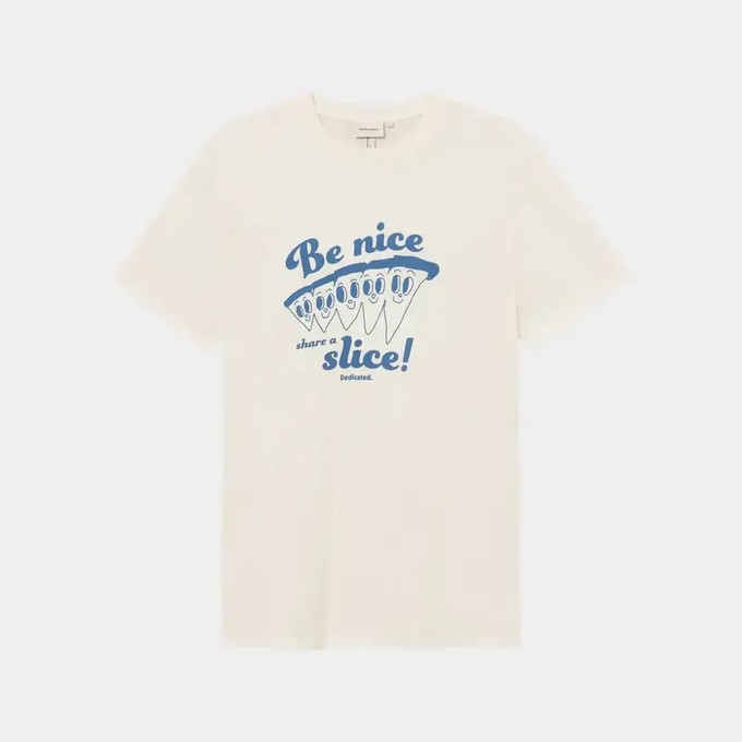 Dedicated T-shirt Stockholm Share a Slice Off White from UP TO DO GOOD