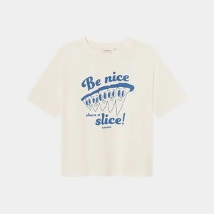 Dedicated Vadstena T-Shirt Share A Slice Off White from UP TO DO GOOD