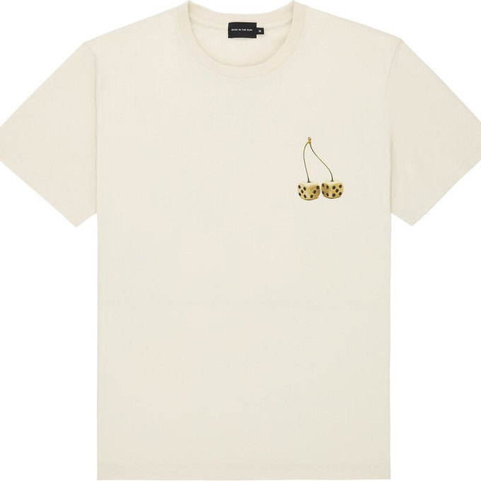 Bask In The Sun T Shirt Dices Tee Wit from UP TO DO GOOD