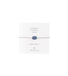 A Beautiful Story Gemstone Card Lapis Lazuli zilver armband via UP TO DO GOOD