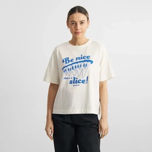 Dedicated Vadstena T-Shirt Share A Slice Off White from UP TO DO GOOD