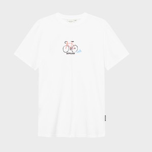 Dedicated T-shirt Stockholm Surprise Bike White from UP TO DO GOOD