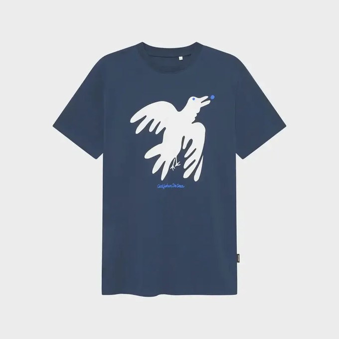 Dedicated T-Shirt Stockholm The Phoenix Bird Navy from UP TO DO GOOD