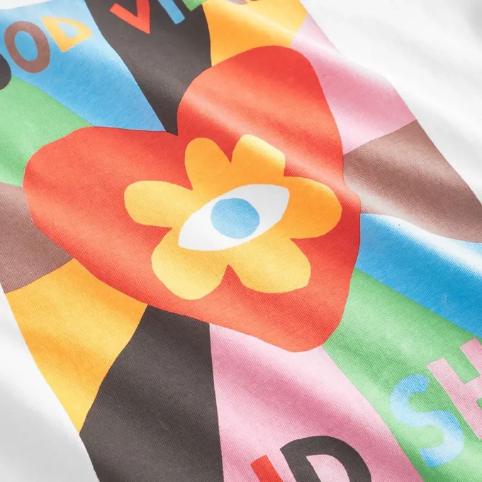 Dedicated T-Shirt Vadstena Good Vibes White from UP TO DO GOOD