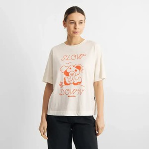 Dedicated Vadstena T-Shirt Slow Down Off White from UP TO DO GOOD