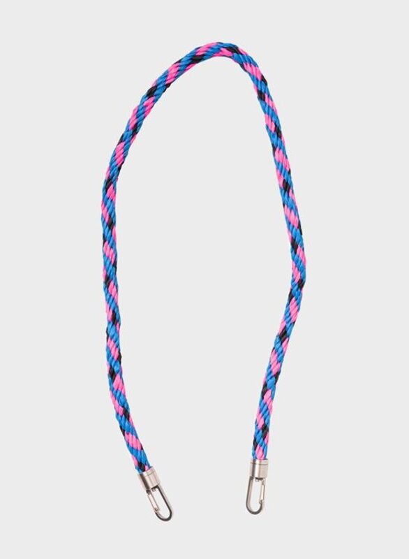 Susan Bijl The New Kumihimo Strap BlueBack & Fluo Pink Short from UP TO DO GOOD