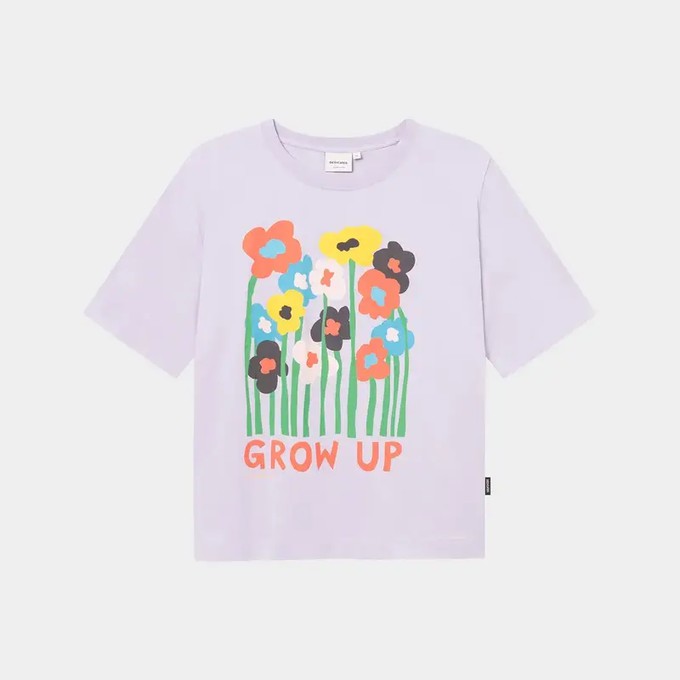 Dedicated T-Shirt Vadstena Grow Up Thistle Purple from UP TO DO GOOD