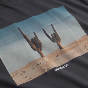 Dedicated T-shirt Stockholm Cactus Sign Charcoal from UP TO DO GOOD