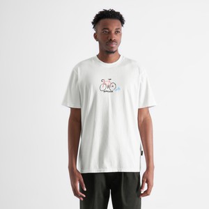 Dedicated T-shirt Stockholm Surprise Bike White from UP TO DO GOOD
