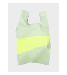 The New Shopping Bag Pistachio & Fluo Yellow Large van UP TO DO GOOD