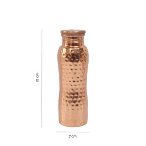 Forrest & Love Curve Hammered Koperen Waterfles 600 ML from UP TO DO GOOD