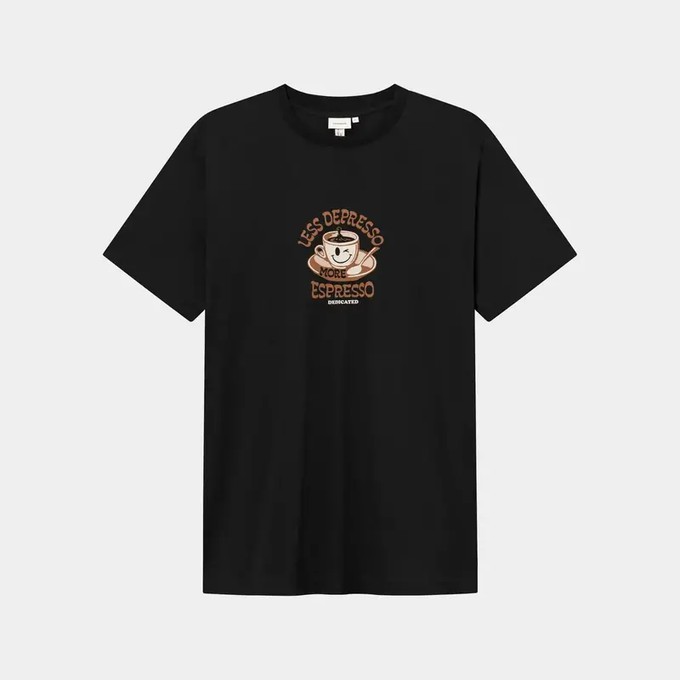 Dedicated T-shirt Stockholm Depresso Black from UP TO DO GOOD
