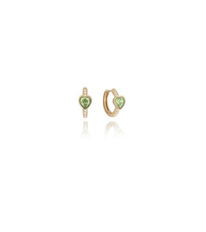 T.I.T.S. Crystal Love Oorring Peridot - Goudkleurig from UP TO DO GOOD