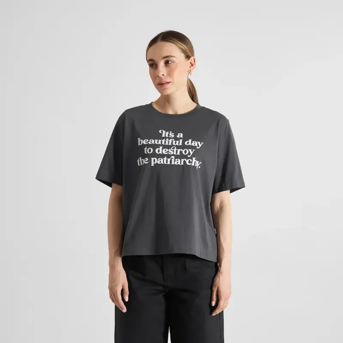 Dedicated T-Shirt Vadstena Beautiful Day Charcoal from UP TO DO GOOD
