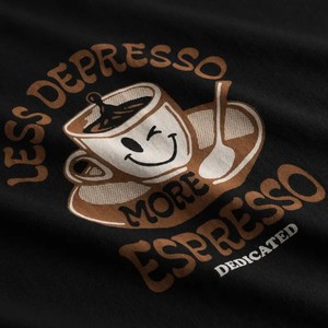Dedicated T-shirt Stockholm Depresso Black from UP TO DO GOOD
