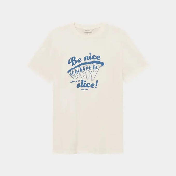Dedicated T-shirt Stockholm Share a Slice Off White from UP TO DO GOOD