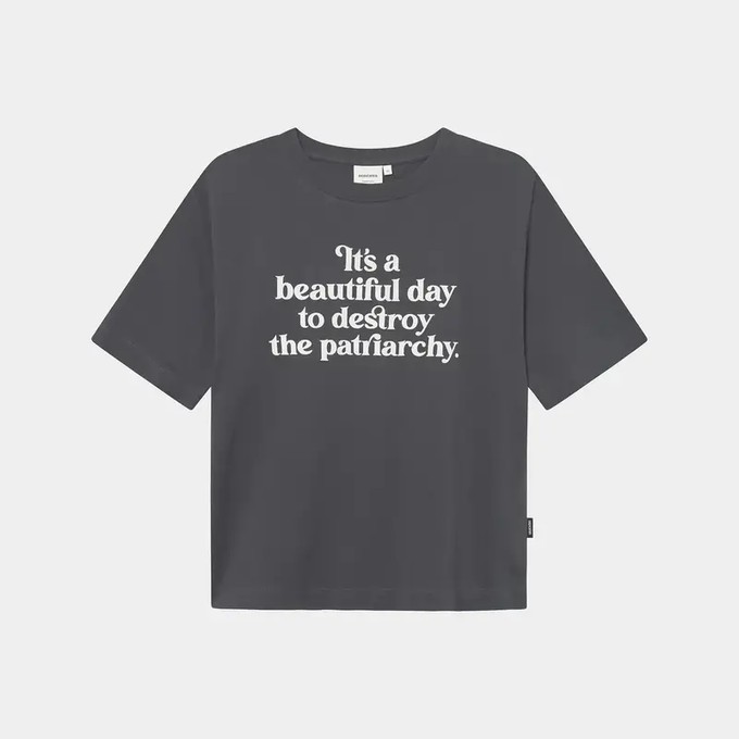 Dedicated T-Shirt Vadstena Beautiful Day Charcoal from UP TO DO GOOD