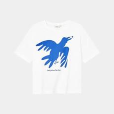 Dedicated T-Shirt Vadstena The Phoenix Bird White via UP TO DO GOOD