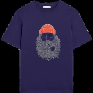 Bask In The Sun Tee Smoking Pipe Indigo from UP TO DO GOOD